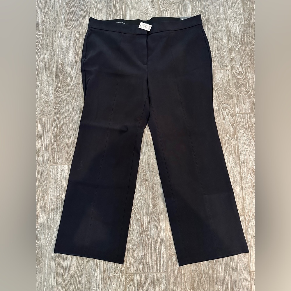 Talbots Black Portland Trousers with Structured Fabric